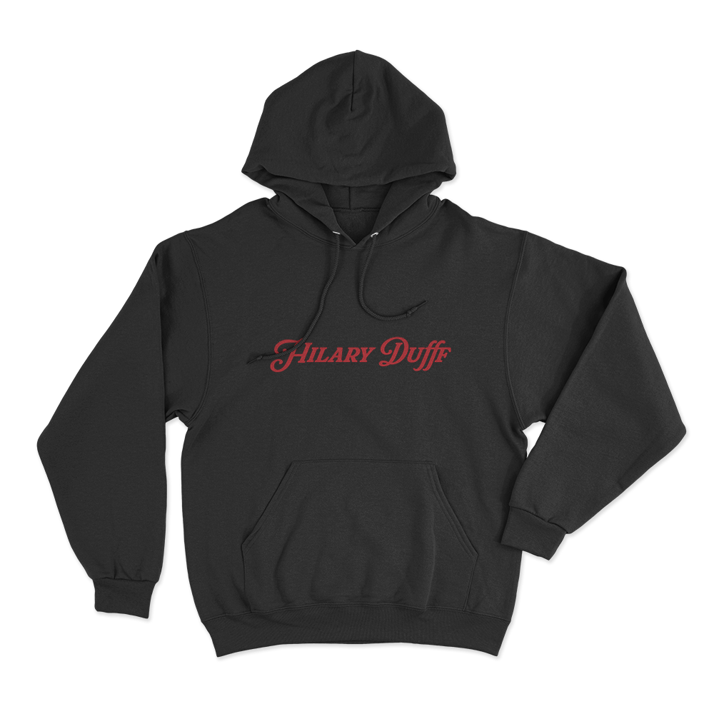 Hilary Duff Logo Unisex Hoodie Black Hilary Duff Logo Unisex Hoodie Black