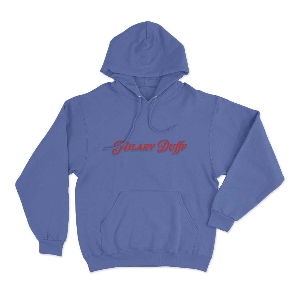 Hilary Duff Logo Unisex Hoodie Blue Hilary Duff Logo Unisex Hoodie Blue