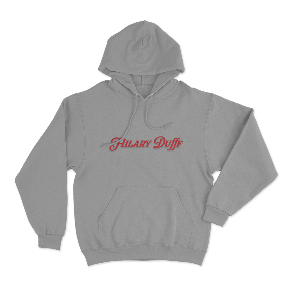 Hilary Duff Logo Unisex Hoodie Grey Hilary Duff Logo Unisex Hoodie Grey
