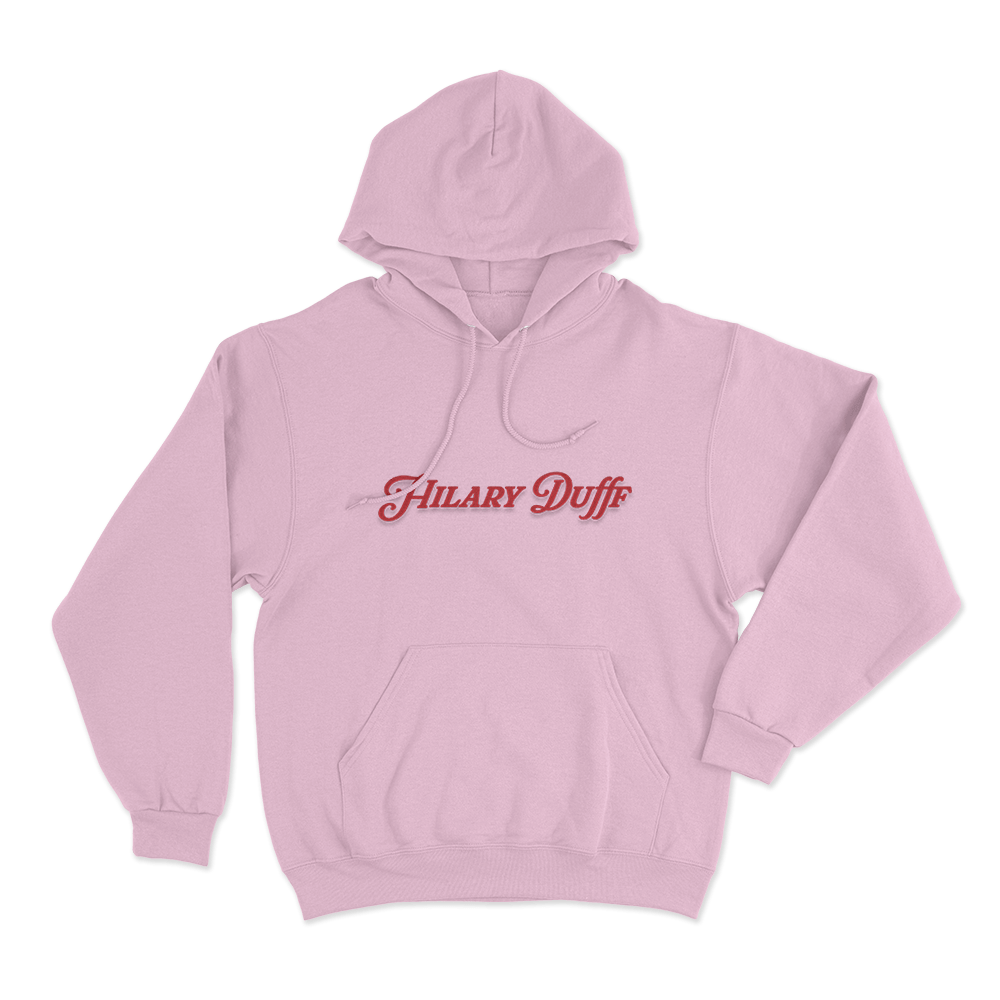 Hilary Duff Logo Unisex Hoodie Pink Hilary Duff Logo Unisex Hoodie Pink