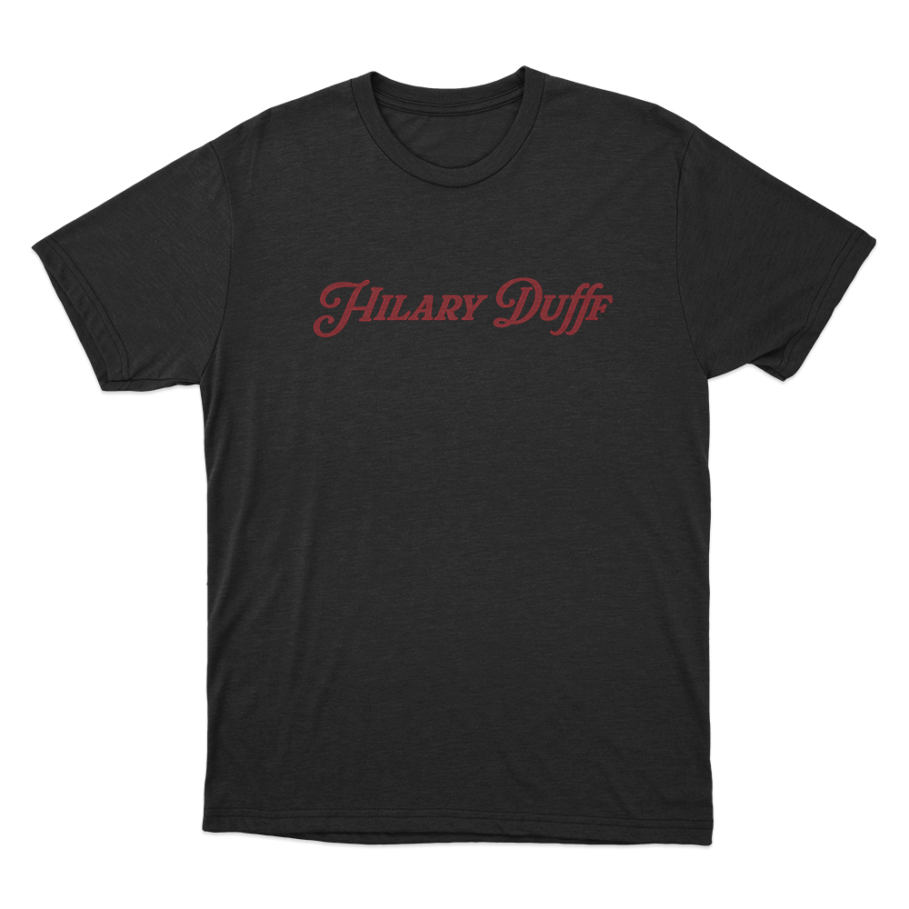 Hilary Duff Logo Unisex T Shirt Black Hilary Duff Logo Unisex T Shirt Black