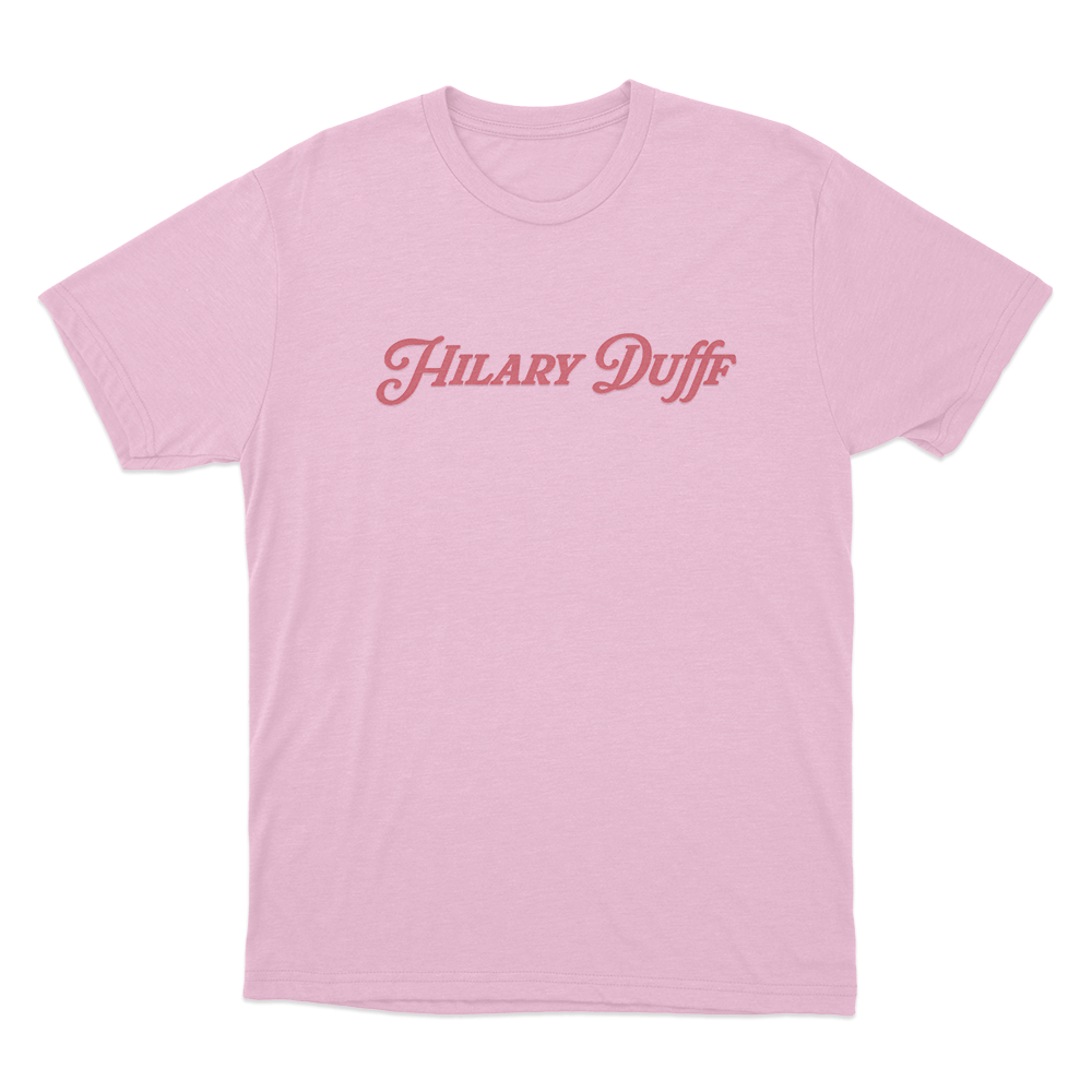 Hilary Duff Logo Unisex T Shirt Pink Hilary Duff Logo Unisex T Shirt Pink
