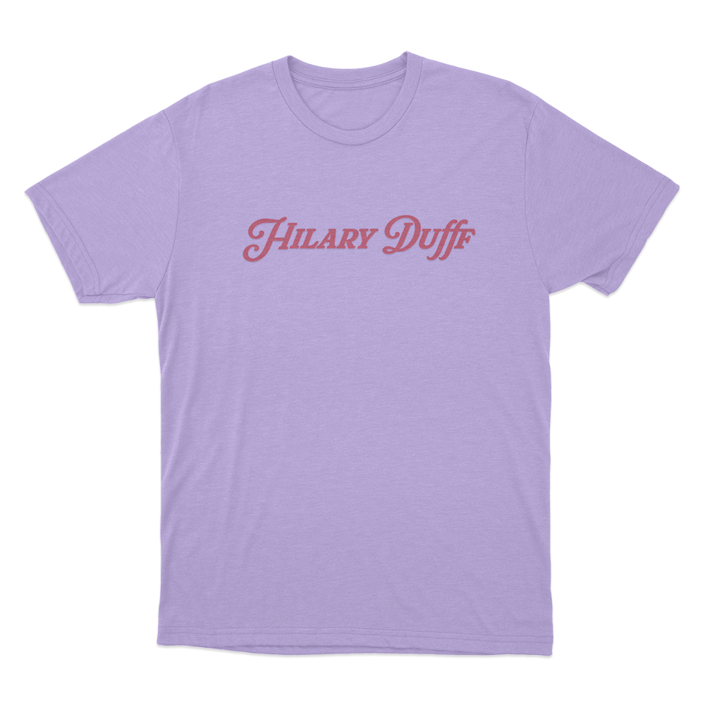 Hilary Duff Logo Unisex T Shirt Purple Hilary Duff Logo Unisex T Shirt Purple