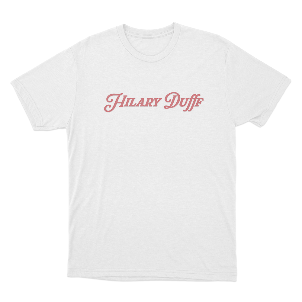 Hilary Duff Logo Unisex T Shirt White Hilary Duff Logo Unisex T Shirt White