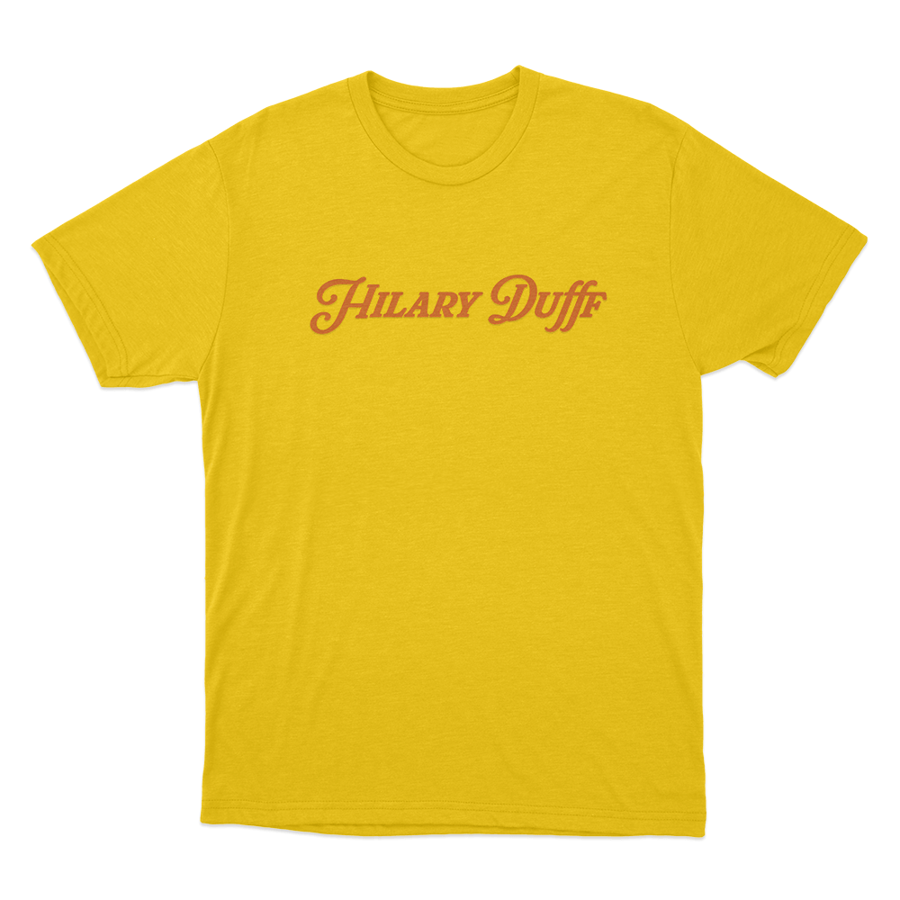 Hilary Duff Logo Unisex T Shirt Yellow Hilary Duff Logo Unisex T Shirt Yellow