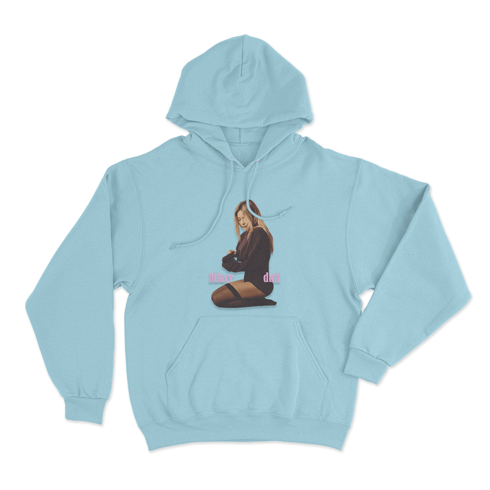 Hilary Duff Photo Unisex Hoodie Sky Blue Hilary Duff Photo Unisex Hoodie Sky Blue