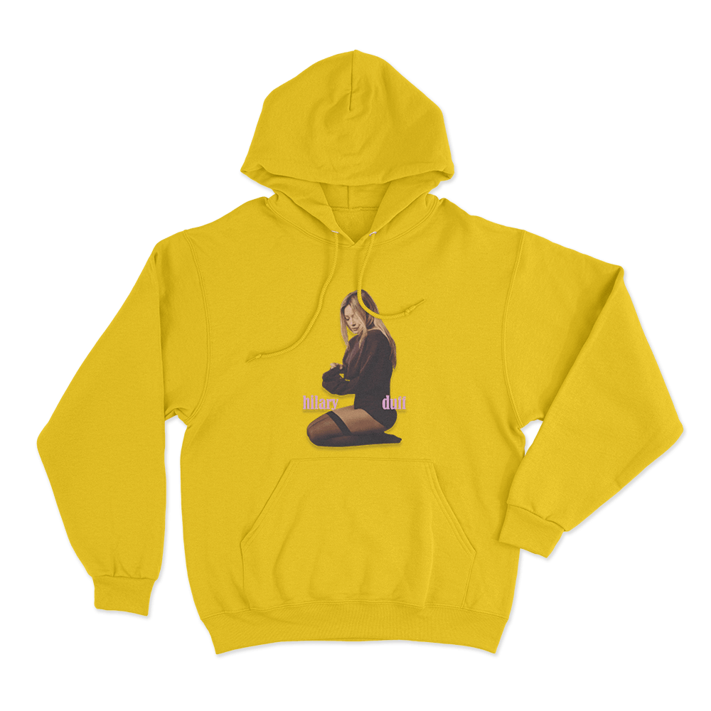 Hilary Duff Photo Unisex Hoodie Yellow Hilary Duff Photo Unisex Hoodie Yellow