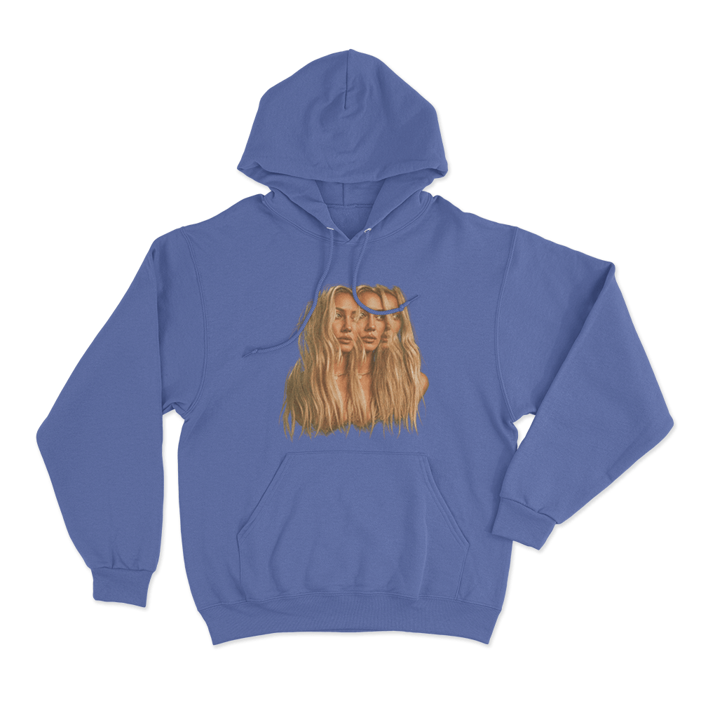 Mature Photo Unisex Hoodie Blue Mature Photo Unisex Hoodie Blue